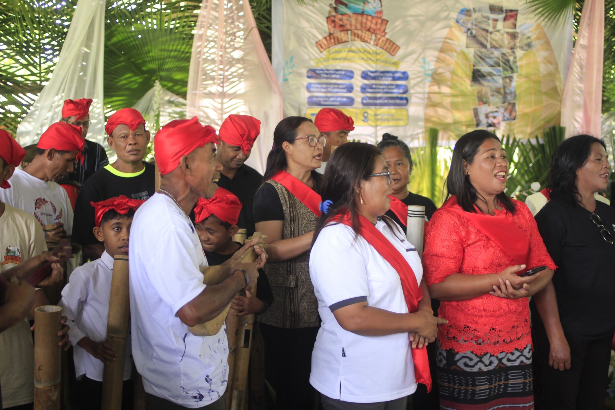 Bambu Tada is a traditional musical instrument made of bamboo, played by people of all generations in Duma.