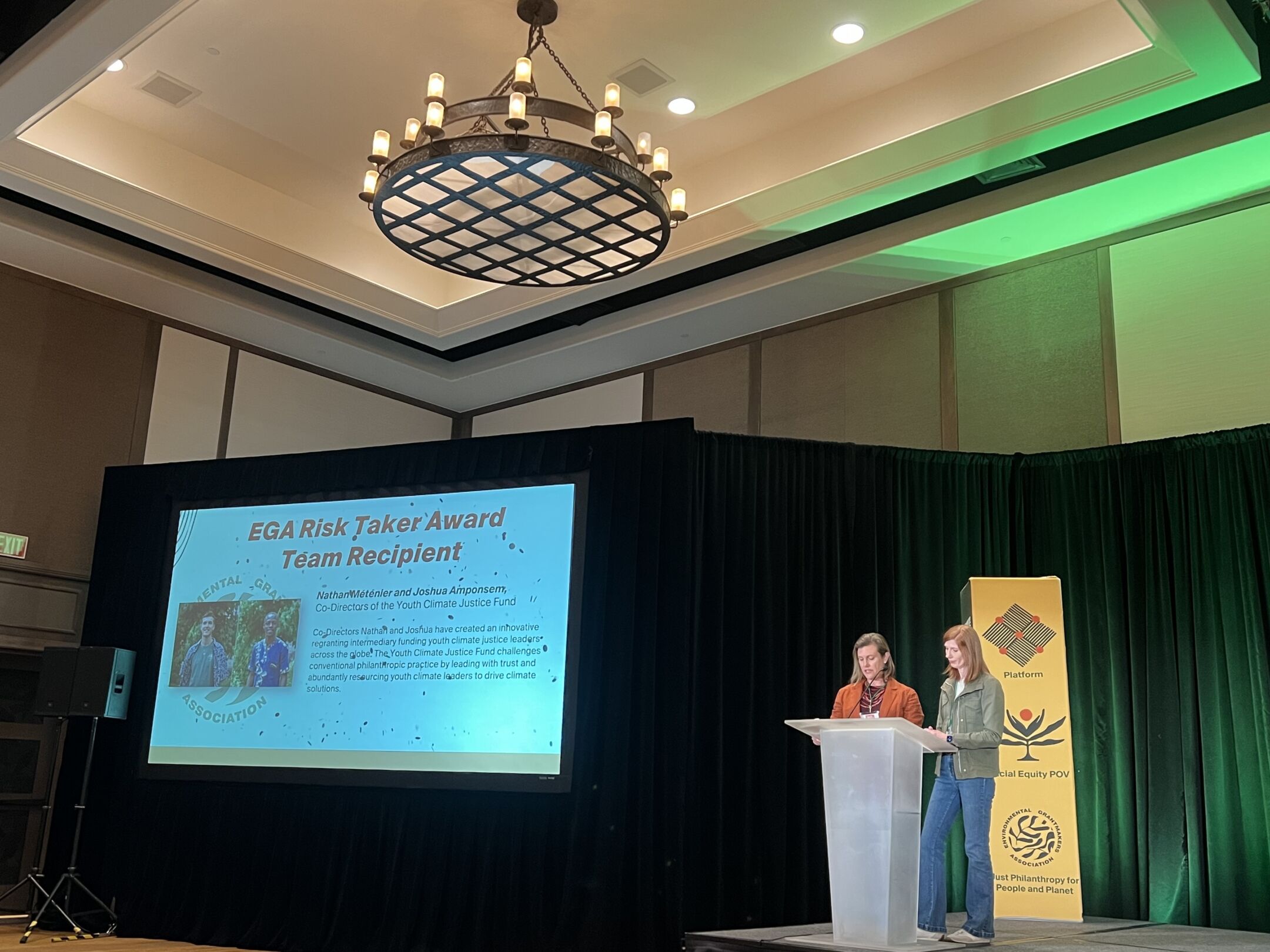 EGA Risk Taker Award ceremony